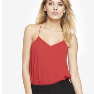 EXPRESS || reversible red coral Barcelona tank